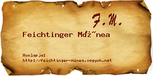 Feichtinger Mínea névjegykártya